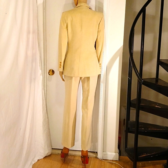 🔥Stunning Vertigo (Pour Laville Paris) Cream 2 Piece Pants Suit - Picture 8 of 16